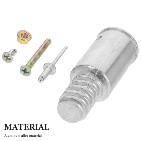 Super Handy 2 Piece American Threaded Pole Connector Kit For Mops And Brooms With Durable Aluminum Tip Fits Wooden Iron Handles Easy Fix For Home Repairs, aluminum alloy connector parts
