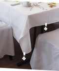 Six Pieces Gold Rectangle Tablecloth Weights Clips For Outdoor Tables Keeps Your Table Cover In Place Even On Windy Days