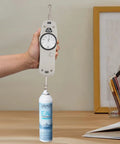 100Lb Push Pull Force Gauge Handheld Tester For Measuring Push And Pull Forces With High Accuracy Within Five Tenths Of A Percent And Lightweight Portable Design, handheld with hook and bottle