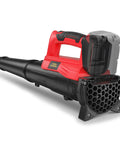 Cordless Leaf Blower With 18V Battery Compatibility 450 CFM Airflow And 130 MPH Speed Copper Motor Handheld Yard Cleanup Tool Dope Performance Battery Not Included Red, side view