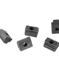 M6 T Slot Nuts Set 5 Pack Heavy Duty Grade 8.8 Oxide Carbon Steel T Nuts For Aluminum Extrusion Frames Fits 2020 3030 4040 Profiles CNC Machines 3D Printer Frames Workbench Fastener Hardware Kit