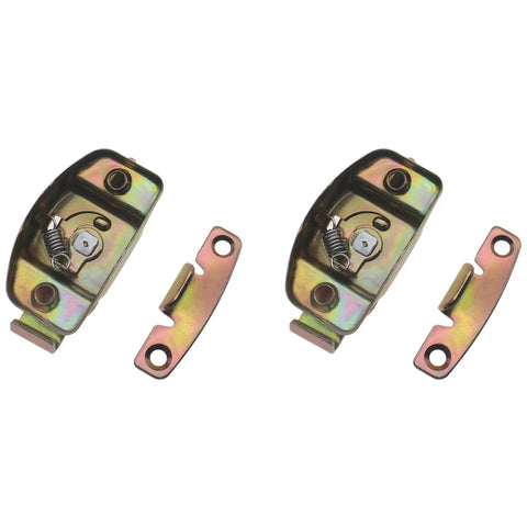 Heavy Duty Table Leaf Connectors And Locks 6 Pack Align And Lock Hardware For Dining Training Conference Tables No Sweat Snap Setup Zinc Buckles close-up view of zinc steel clamping hardware.