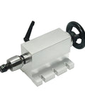 Rock Solid CNC Rotary B Axis Tailstock With 65Mm Center Height And Secure Three Jaw Chuck, heavy duty lathe accessory.