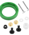 3 Inch Toilet Tank To Bowl Gasket Kit For American Standard Toilets Includes Gasket Bolts And Other Essential Parts For Leak Proof Flush Valve Openings, green gasket and bolts