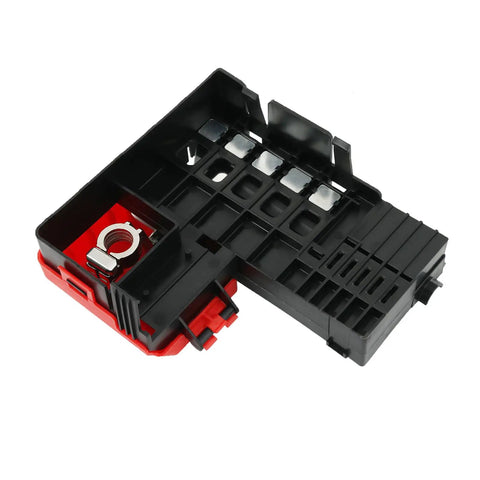 Heavy Duty Battery Distribution Fuse Block Direct Replacement For Chevy Silverado Tahoe Suburban Rigs showing detailed fuse connections and housing.