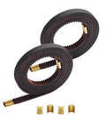 Neptune4 Plus X Y Belt Upgrade Kit 2GT Synchronous Drive Belts Non Slip RF Timing Belt 974mm X Axis 946mm Y Axis 6mm Copper Buckle Easy Install For FDM 3D Printer, 2 belts with copper sleeves