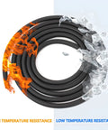 1/4 Inch ID Fuel Line Hose Kit With 6.56 Ft Of Fuel Line, resilient to high and low temperatures, coiled with fire and ice