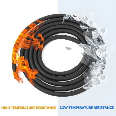 1/4 Inch ID Fuel Line Hose Kit With 6.56 Ft Of Fuel Line, resilient to high and low temperatures, coiled with fire and ice