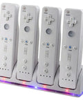 4 In 1 Controller Charging Station With Four Rechargeable Battery Packs And USB Cable For Remote Controllers, with controllers