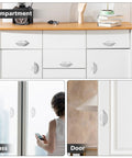 2 Pack Self Stick Instant Cabinet Drawer Handles Self Adhesive Pull Handles For Kitchen Cabinets Doors Windows Sliding Closets Bathrooms And Mirror Panels White Finish Easy Install Decorative Yet Practical Hardware