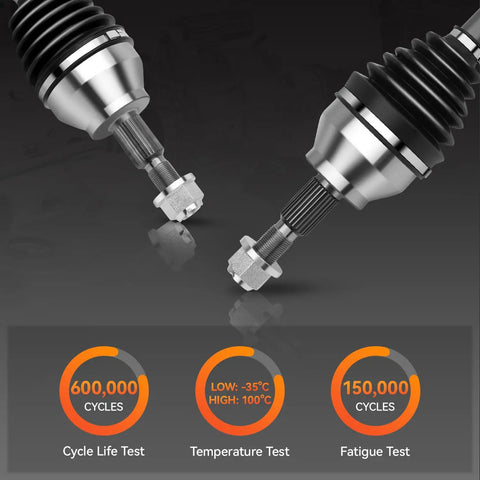 Front CV Axle Shaft Assembly For Ford Escape 2013 To 2019 1.5L 1.6L 2.0L FWD And Lincoln MKZ 2013 2.0L Turbo FWD Front Driver And Passenger Sides Pair Set, metal CV axle boots
