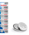 Top Tier CR1620 3V Lithium Coin Cell Batteries Five Pack Snappy Power For Car Keys, Digital Watches, Calculators And Home Electronics Reliable Voltage That Really Works Like A Charm in packaging with two batteries shown