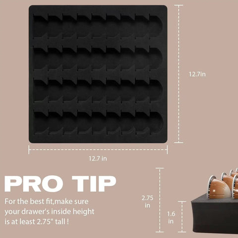 Your Go-To Coffee Capsule Drawer Organizer That Holds 36 Pods for Nespresso Vertuo Vertuoline Capsules, Waterproof, 12.7in dimensions.