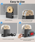 Steps to use Filament Dryer Box 2.0 With Fans For 3D Printing, 1Kg Dehydrator Keeps PLA PETG ABS TPU Nylon Filaments Dry During Printing.