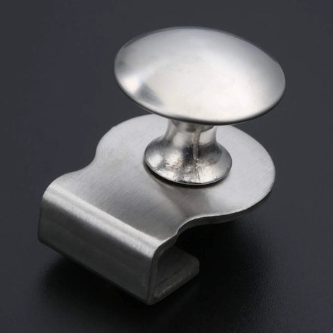 Round Glass Door Pull Handle 29mm Diameter for 5-8mm Glass Thickness Stainless Steel Clamp Clips for Showcases Cabinets