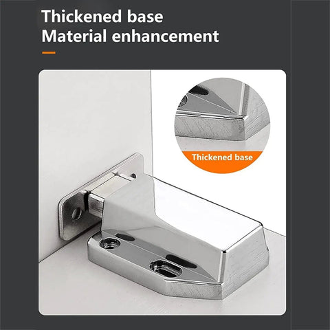 Thickened base detail of Magnetic Cabinet Push Open Latch Set Heavy Duty Door Catch And Drawer Closer for medium doors