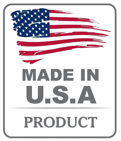 Replacement Hardware Kit For Doors With 2 Hangers, 2 Door Guides, 1 Door Stop, 1 Wrench And 1 Screw Pack Made in USA flag graphic