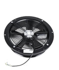Heavy Duty Round Axial Duct Fan Pushing 1440 Cubic Meters Per Hour Of Smooth Airflow And Quiet 62 Decibel Volume For Dependable 325 Millimeter Ventilation And Bulletproof Industrial Build That Handles The Hustle, top view with black grille.
