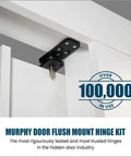 Hidden Door Hinge System for Dead Simple DIY Secret Doors and Bookcase Installations, showing flush mount pin hinge design