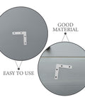 Solid L Shape Corner Brackets 2.17 By 2.17 Inches 100 Pcs Silver Iron Frame Reinforcement displayed as easy to use material.