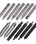 Pro Grade Key Cutting Machine Drill Bits Set 13 Pack For Vertical Cutting Tools Heavy Duty HSS AL Cutter Bits detailed view