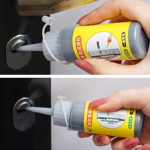 Two Pack Lock Cylinder Graphite Lubricant Powder With Needle Tube Dust Free Lubricant for Keys and Hinges in use