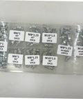260 Piece Hydraulic Grease Fitting Kit With Straight And Angled Nozzles For Cars Trucks And Machinery in clear case