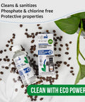 Universal Milk Frother Cleaner For All Coffee Machines Just Add Water No Fuss Deep Clean Milk Systems Steam Wands And Dairy Components Removes Milk Residue Extends Equipment Life Keeps Your Coffee Tasting Fresh. Bottle and box on coffee beans, eco cleaner