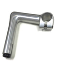 1A Quill Bicycle Stem 26mm Clamp, 120mm Length, Milky Anodized Finish, Icon Of Cycling History With Retro Vibe, Classic Design, Side View