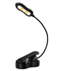 Rechargeable Clip On LED Book Light With Warm Natural Cool White Colors And Nine Brightness Levels For Eye Care Reading Up To 60 Hours