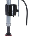 Ultra Quiet Universal Toilet Fill Valve Set For Most Toilets High Performance Tank And Bowl Water Control Easy Install With Adjustable Water Level Dial 1 Pack Multicolor, side view