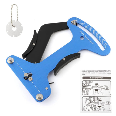 Dead On Bicycle Spoke Tension Meter For Road And City Bikes Heavy Duty Premium Aluminum Tensiometer with professional dial display.