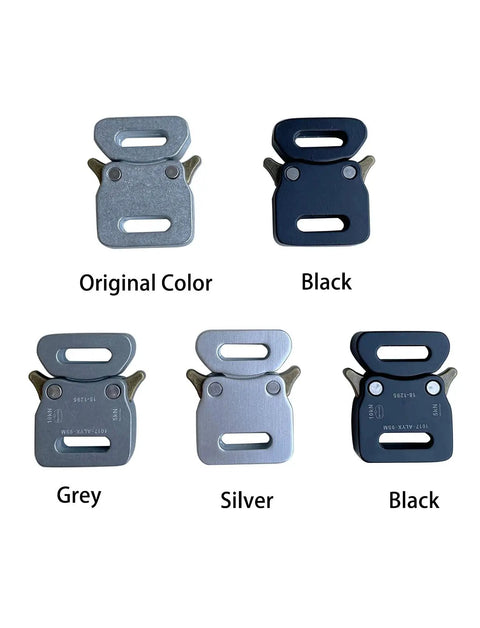 2 Pack Paracord Bracelet Side Release Buckles Half Inch Quick Release Clasps in various colors including Black and Silver