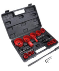 Cool Heavy Duty Ft Vogue Hole Saw Kit With 21 Pieces Includes 13 Fast Cutting HSS Drill Bits Plus Spacers Extenders And Converter For Woodworking Metal Tasks That Are Just Awesome. 21-piece HSS hole saw kit in case, 19mm-76mm sizes, with bits, extenders and wrench