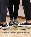 People standing on Transparent Rotating Serving Tray for Dining Table 60 to 100 cm Tempered Glass Lazy Susan Turntable