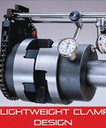 Shaft Alignment Clamp Set With Chain Clamp For Motors Pumps And Compressors Five To Nine Inch Posts Anodized Aluminum Tool