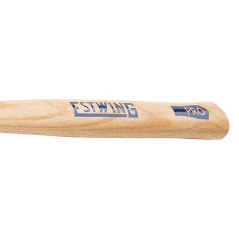 Sure Strike Ball Peen Hammer 16 Oz Beefy Heavy Duty Metalworking Tool With Forged Steel Head And Hickory Wood Handle close-up view