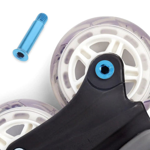 Grab These Sick Blue Alloy Roller Skate Axle Screws For Electric Skateboards Plus Bearing Maintenance Kit With 8Pcs To Keep Ride Smooth Going Hard Without Loose Bolts Breaking When You Crush Sessions Forever, blue alloy axle screw on roller skate wheel