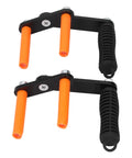 Heavy Duty Plywood Drywall Glass Grip Tool With Slick Ergonomic Handles For Gypsum Sheets And Timber Boards, close-up of grip handles.