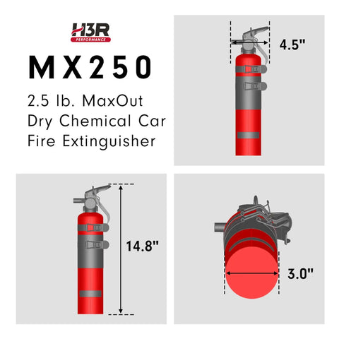 Top Shelf 2.5 Lb Abc Dry Chemical Fire Extinguisher For Cars Trucks Rvs And Boats With Heavy Duty Mounting Bracket Ul Listed And Uscg Certified Bad Ass Ride Safe Backup Gear