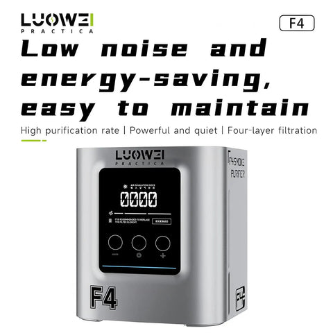 Straight Up Heavy Duty 50W Soldering Fume Extractor Featuring Kickin Black Hole Smoke Absorber for easy maintenance and low noise.