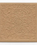 Textured brown ceramic tile, 8x8 inch, suitable for backsplash or countertop accent, high gloss finish, not for direct sunlight.