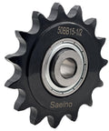 Roller Chain Idler Sprocket Type C With Bearing One Half Inch Bore Fifteen Teeth ANSI 50 Chain Drive Sprocket Five Eighth Inch Pitch