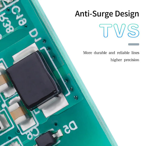 Close-up of the Plug And Play 13S 48V 15A Lithium Ion Battery Protection Board With Ntc Thermistor, showcasing anti-surge design.