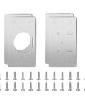 Rotating Concealed Cabinet Hinges Set 2 To 10 Pieces Stainless Steel Mounting Fixings shown with screws