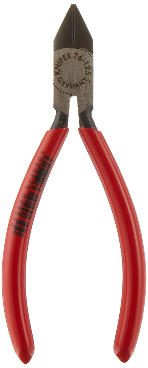 Electronics Diagonal Cutters With Precision Cutting Edges For Soft, Hard And Piano Wire, Slim Tapered Head, Red Handle
