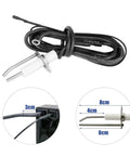 Push Button Fire Pit Igniter Kit With Dual Outlets And Ground Wire 48 Inch Electrode Ignition Cable with dimensions