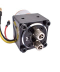 Alloy Mini Hydraulic Oil Pump With Brushless Motor For 1/12 And 1/14 RC Excavators, high pressure output connectors view