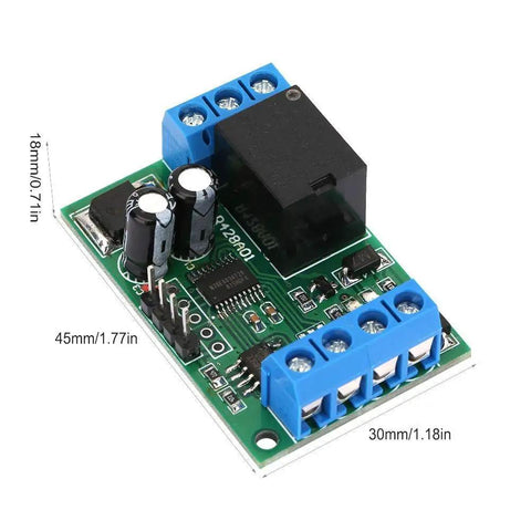 Ultra Compact RS485 Modbus RTU Serial Port Relay Module With Six Operational Modes 12V One Channel PLC Controller size