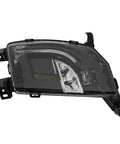 Slick Left Front Bumper Fog Lamp For Tesla Model S Clear Lens close-up view with mounting brackets for easy installation.